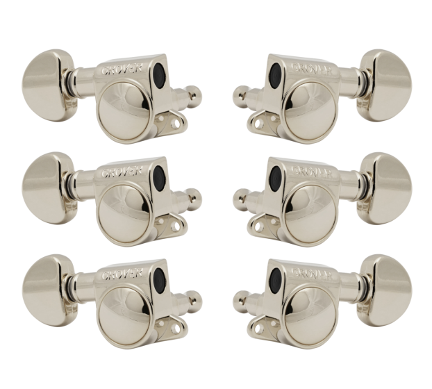 Grover Mid-Size Rotomatics 205-18 Series Nickel Set 3+3