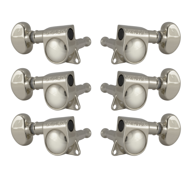 Grover Mid-Size Rotomatics 305 Series Nickel Set 3+3