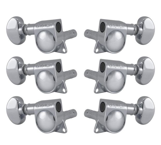 Grover Mid-Size Locking Rotomatics 406 Series Chrome Set 3+3