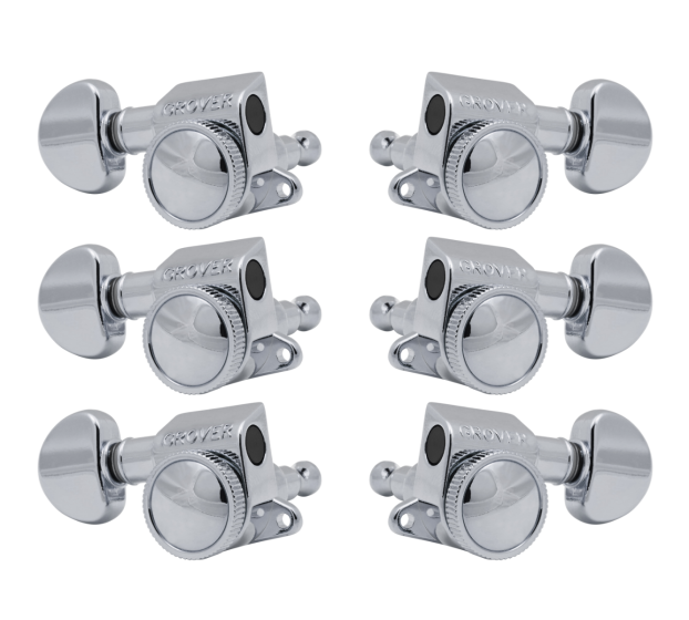 Grover Mid-Size Roto-Grip Locking Rotomatics 505 Series Chrome Set 3+3