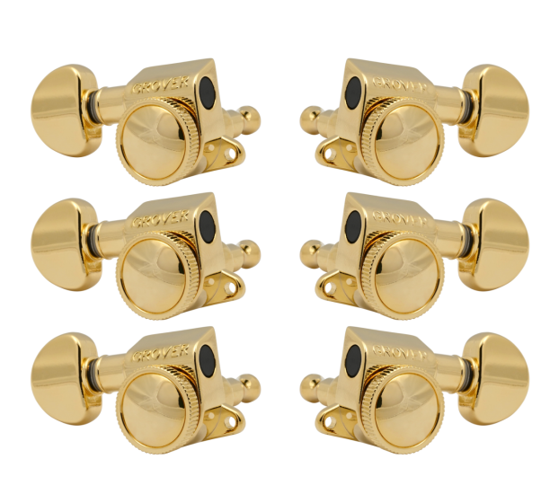 Grover Mid-Size Roto-Grip Locking Rotomatics 505 Series Gold Set 3+3 