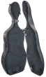 Hidersine Cello Case - Polycarbonate Carbon Fibre Effect