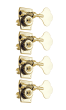 Grover Vintage Bass Gold Set 4-In-Line