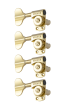 Grover Titan Electric Bass 145 Series Gold Set 4-in-Line - Left Handed