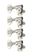 Grover Titan Electric Bass 145 Series Nickel Set 4-in-Line - Left Handed