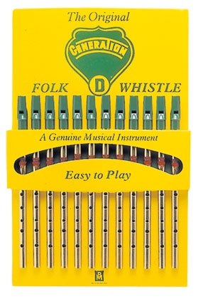 Flageolet Counter Display Card with 12 D Whistles