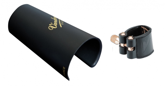 Vandoren Ligature & Cap Baritone Saxophone V16 Leather and Plastic Cap