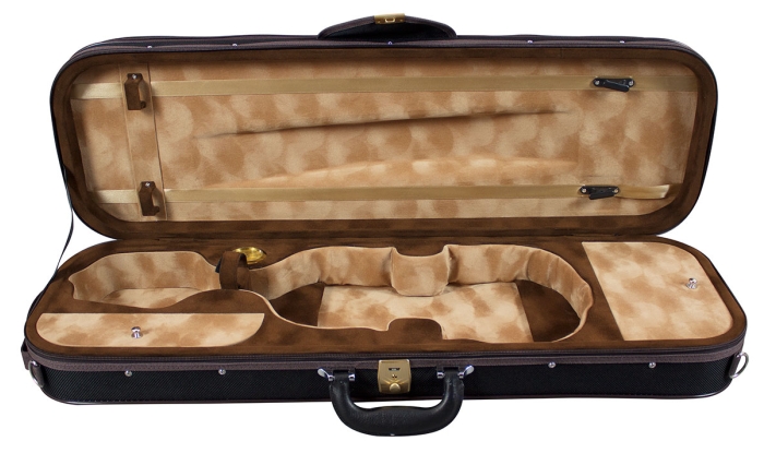 Hidersine Violin Case Pianura Oblong 4/4 - Black