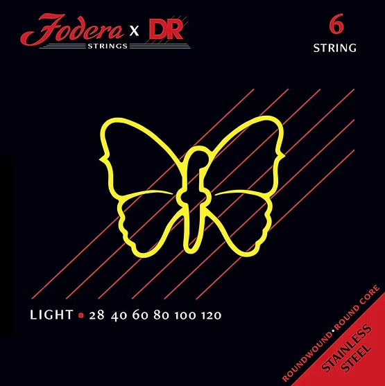 Fodera x DR Strings Bass Stainless Steel Light - 6 String