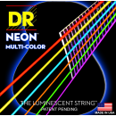 DR Strings Hi-Def Neon Multi-Colour Acoustic Medium - Lite