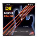 DR Strings Hi-Def Neon Orange Bass Light - 5 String