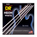 DR Strings Hi-Def Neon White Bass Medium 5 String