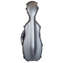Hidersine Violin Case - Polycarbonate Gourd Brushed Silver
