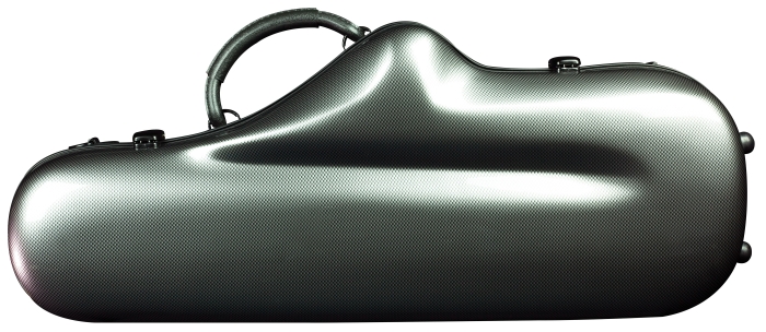 Champion Polycarbonate Alto Sax Case - Black Grid