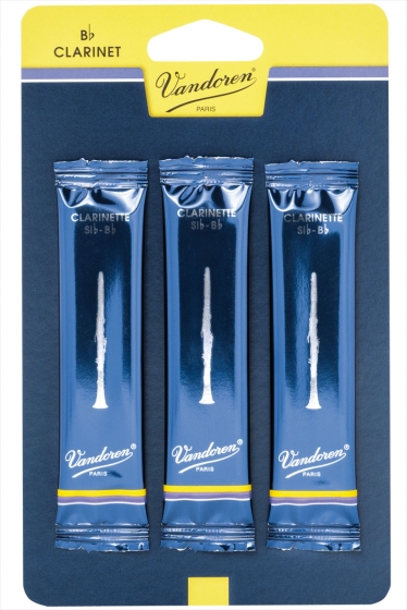 Vandoren Bb Clarinet Reeds 1.5 Traditional (3 Pack)