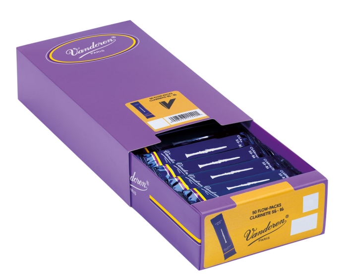 Vandoren Bb Clarinet Reeds 1.5 Traditional (50 BOX)