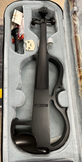 Hidersine Electric Violin Outfit - Black Satin Finish - B-Stock - CL2431