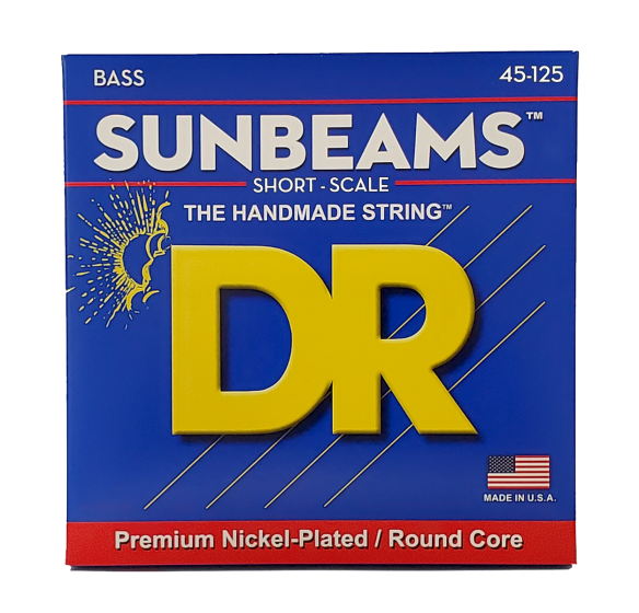 DR Strings Sunbeam Round Core Bass Medium - Short Scale 5 String
