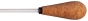 Montford Baton 12" White Lacquer Cork Pear