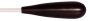 Montford Baton 14" White Lacquer Ebony Taper