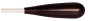 Montford Baton 16" White Lacquer Ebony Taper