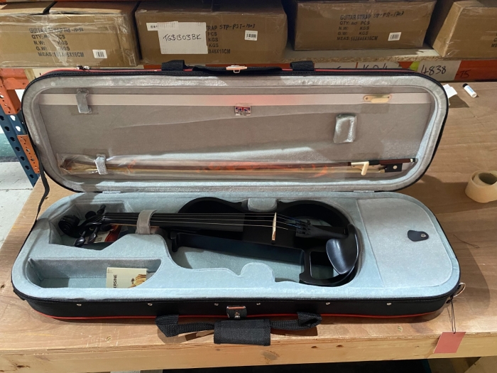 Hidersine Electric Violin Outfit - Black Satin Finish-B stock-CL2759