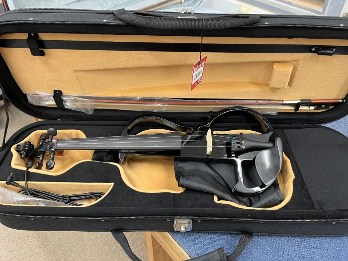 Hidersine Electric Violin Outfit - Black Glitter Finish - SAMPLE - CL2331