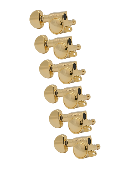 Grover Mid-Size Rotomatics 205-18 Series Gold Set 6-in-Line - Left Handed