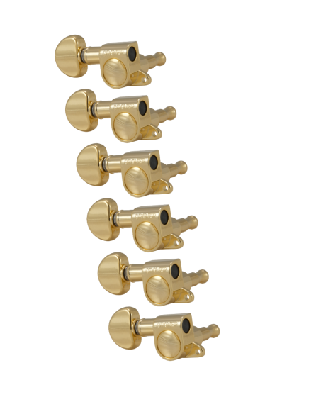 Grover Mini Rotomatics 205 Series Gold Set 6-In-Line - Left-Handed