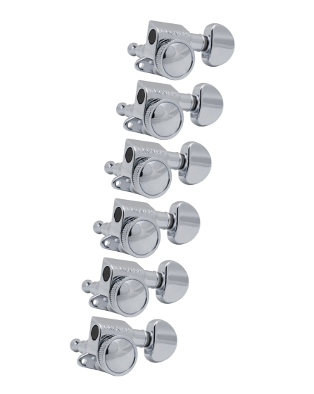 Grover Mid-Size Roto-Grip Locking Rotomatics 505 Series Chrome Set 6-in-Line