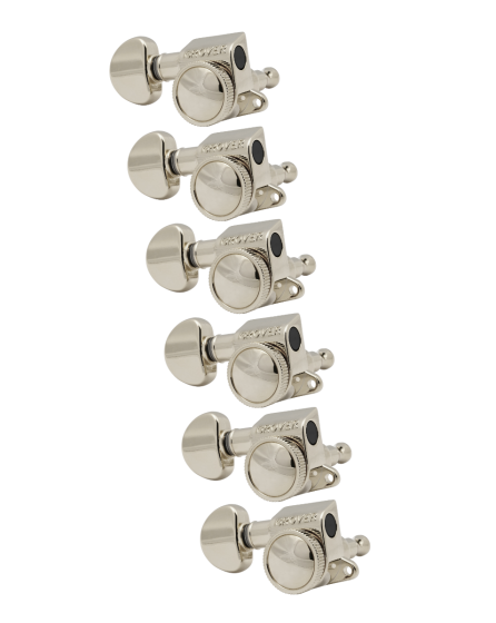 Grover Mid-Size Roto-Grip Locking Rotomatics 505 Series Nickel Set 6-in-Line - Left Handed
