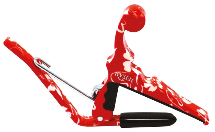 Kyser Capo Ukulele Red Hibiscus