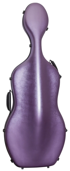 Hidersine Cello Case - Polycarbonate Brushed Purple