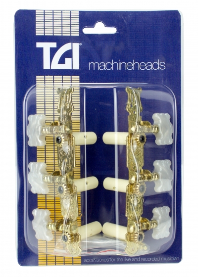 TGI Machineheads. Classical 3 in a Line. Lyra Style. Gold