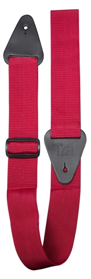 TGI Guitar Strap Woven. Plain Burgandy