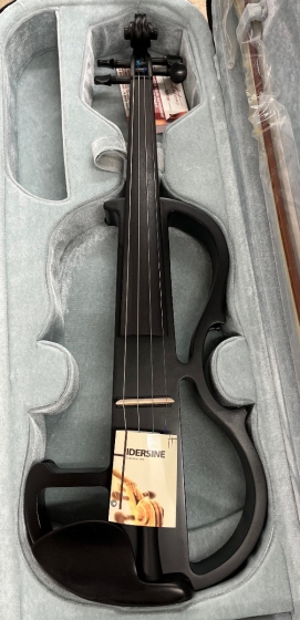 Hidersine Electric Violin Outfit - Black Satin Finish - B-Stock - CL2437