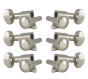 Grover Mid-Size Locking Rotomatics 406 Series Nickel Set 3+3