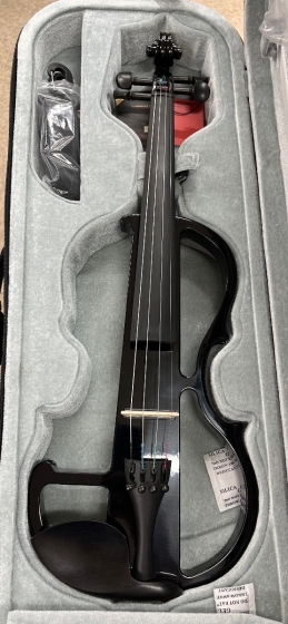 Hidersine Electric Violin Outfit - Black Gloss - Thin - Sample - CL2386