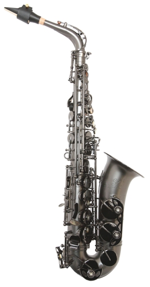 Trevor James SR Alto Sax Outfit - Black Frosted. Black Keys