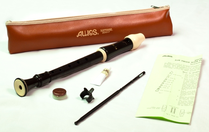 Aulos Descant Recorder 204AF U Design, Finger Accessibility Model