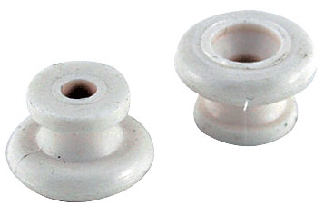 TGI Guitar Strap Buttons White Plastic 