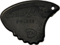 Sharkfin Pick - Relief Super Hard Black - 25 Pack