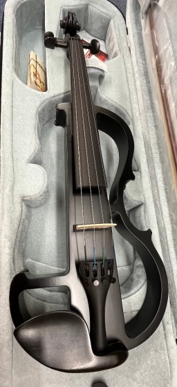 Hidersine Electric Violin Outfit - Black Satin Finish-B stock-CL2599