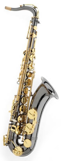 Trevor James SR Tenor Sax Outfit - Black. Gold Lacquer Keys