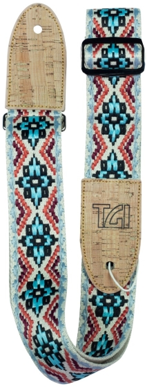 TGI Guitar Strap Woven Cotton Vegan - Multi