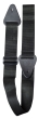 TGI Guitar Strap Woven. Plain Black Extra Long.