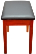 Montford Storage Piano Stool - Gloss Teak Finish