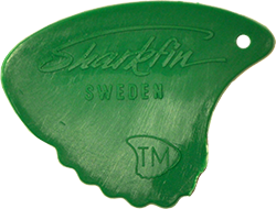 Sharkfin Pick - Relief Extra Soft Green - 25 Pack