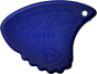 Sharkfin Pick - Relief Hard Blue - 25 Pack