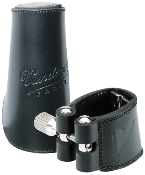 Vandoren Ligature & Cap German Bb Clarinet Leather and Leather Cap